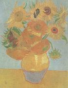 Vincent Van Gogh Still life:vase with Twelve Sunflowers (nn04) oil painting picture wholesale